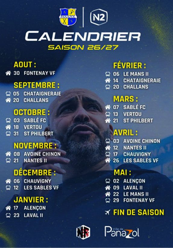 Calendrier 2025-2026 Calendrier 2025-2026